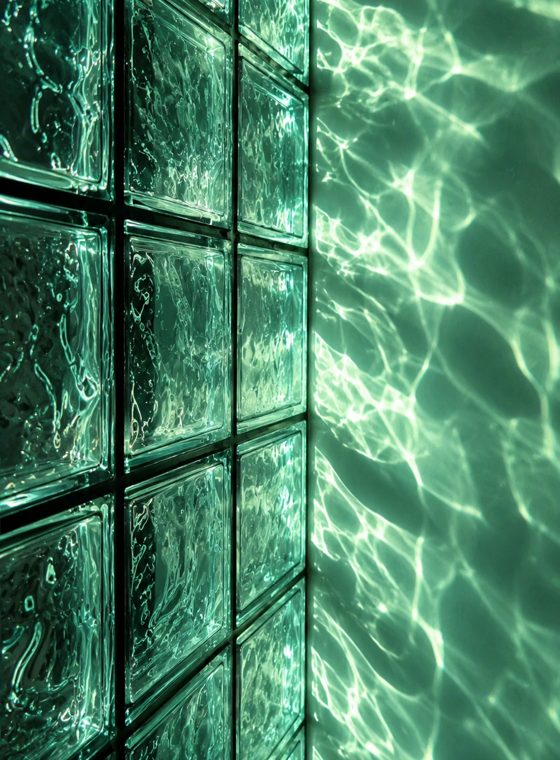 glass blocks and water light — aero brand world